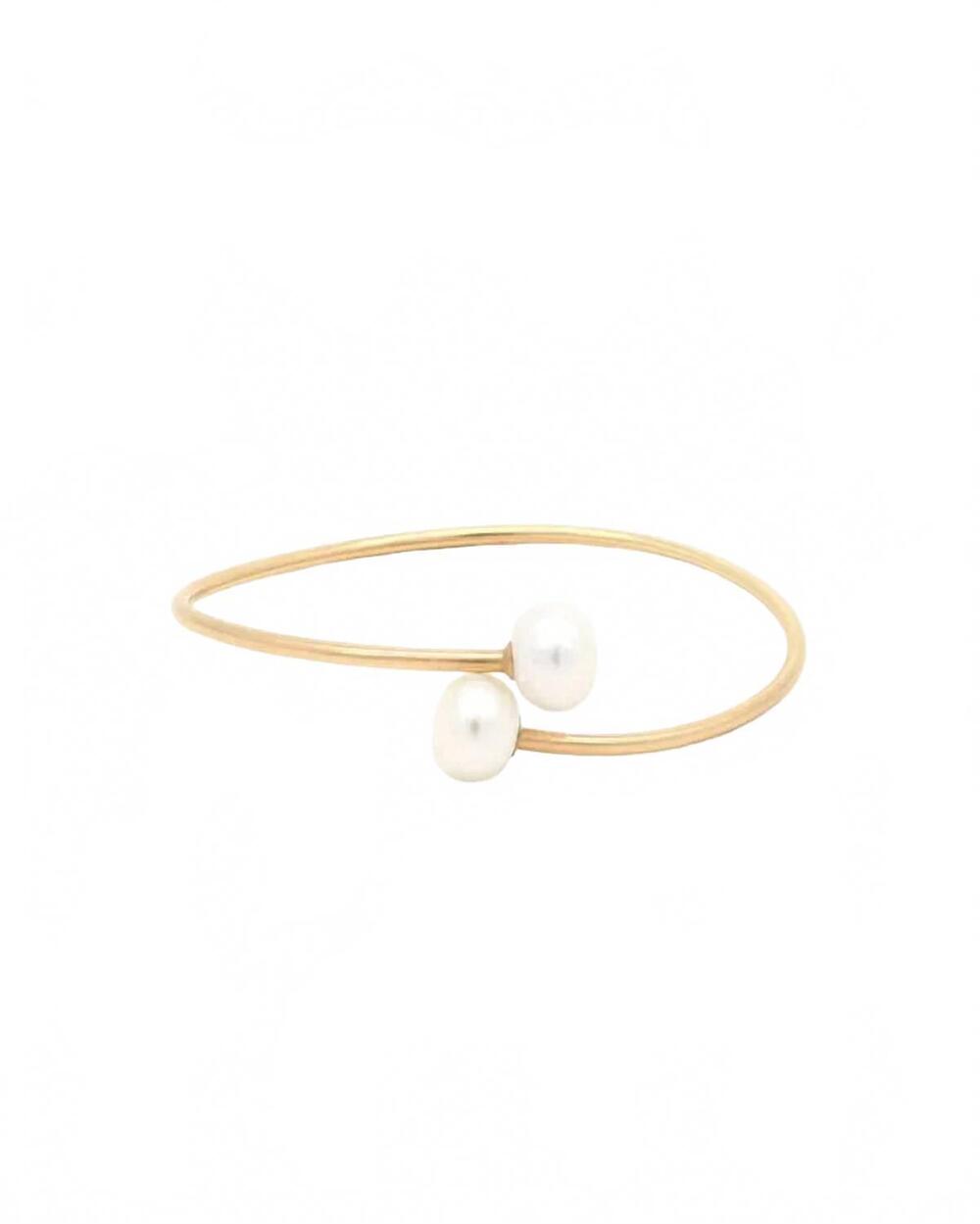 NEW SYLVIA BENSON women's lantern cuff bracelet in gold